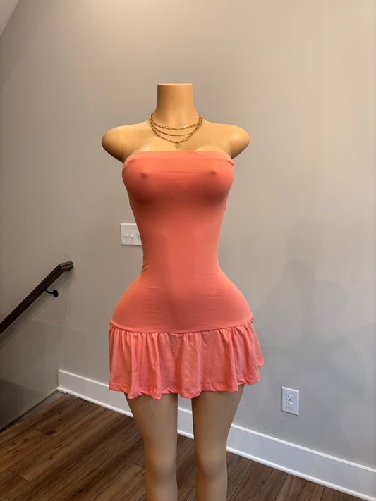 Peach Dress