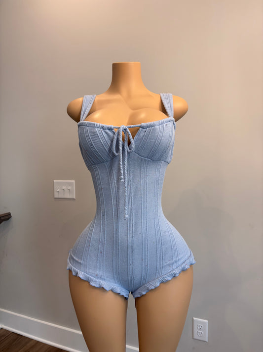 Baby blue romper
