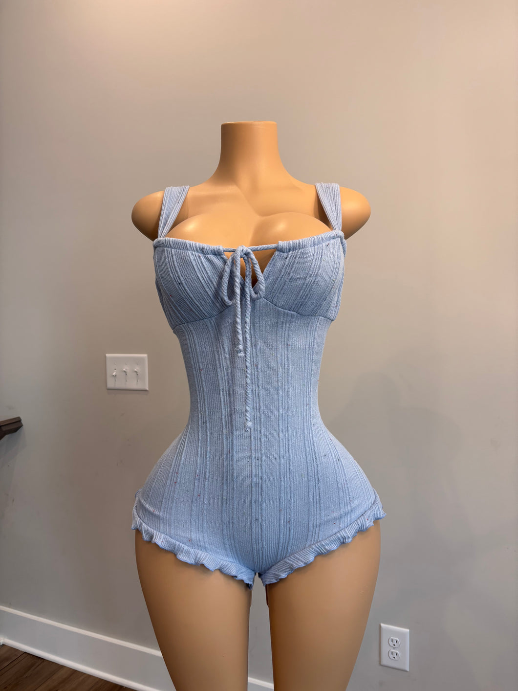 Baby blue romper